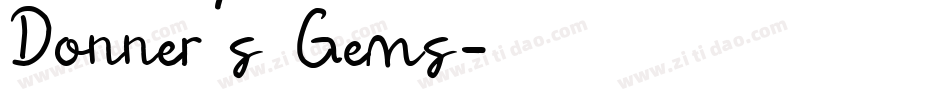 Donner's Gems字体转换